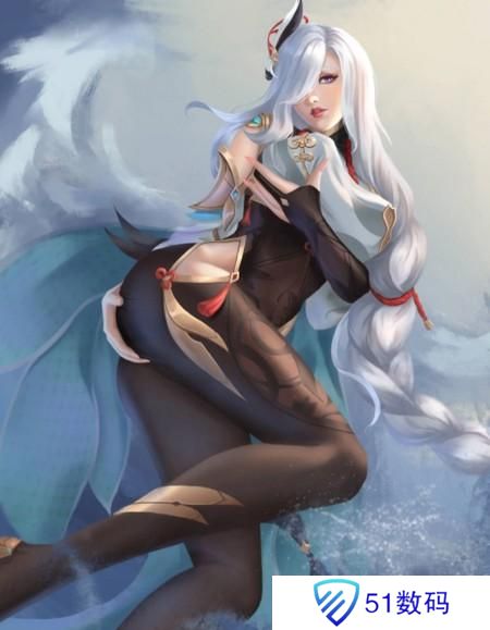 原神申鹤享受流口水图片