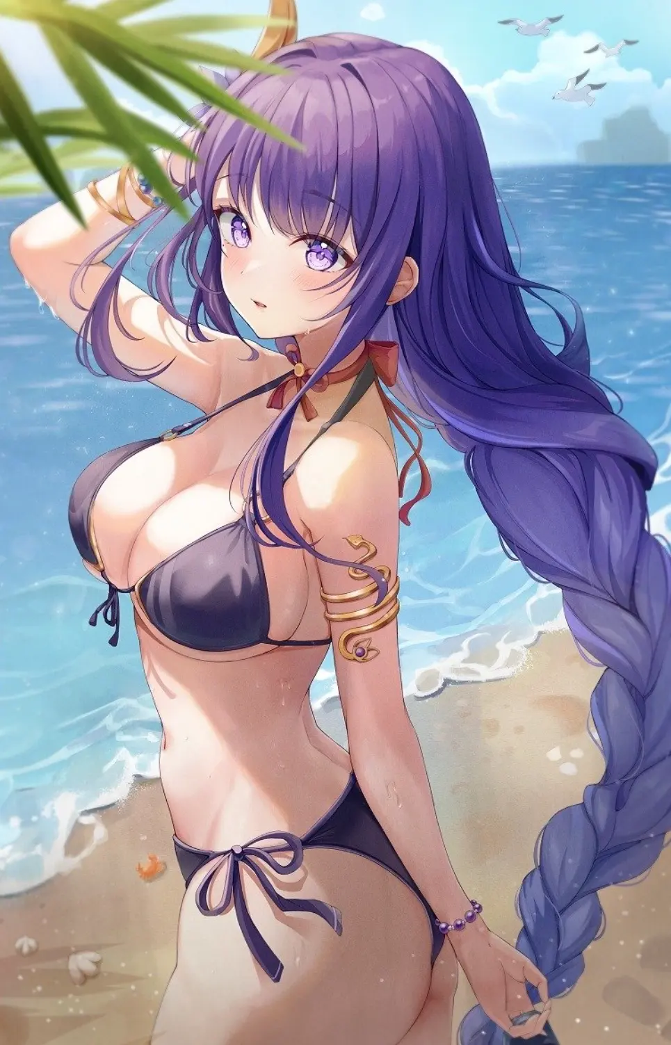 原神雷电将军没有小爱心图什么梗,雷神去掉所有服装不遮挡图片