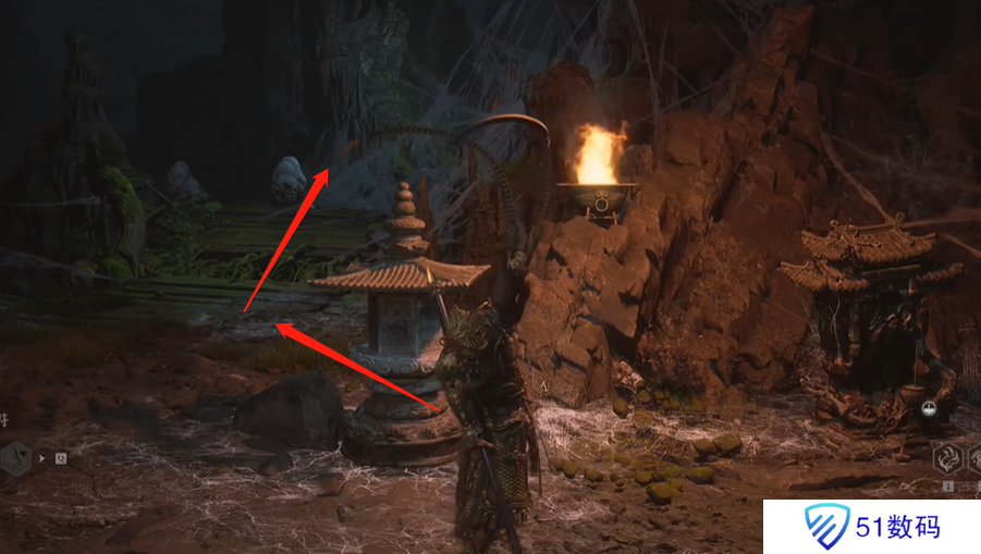 黑神话悟空盘丝洞千红窟土地庙位置分析 千红窟土地庙在哪里[多图]图片1
