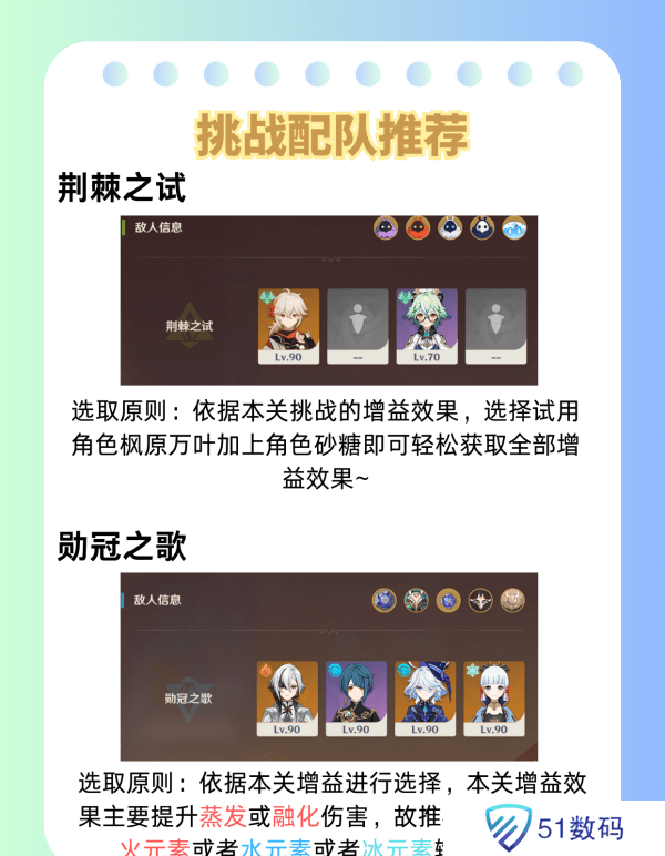 原神荆棘与勋冠第五关满星通关攻略 5.0活动荆棘与勋冠第5关怎么过[多图]图片7