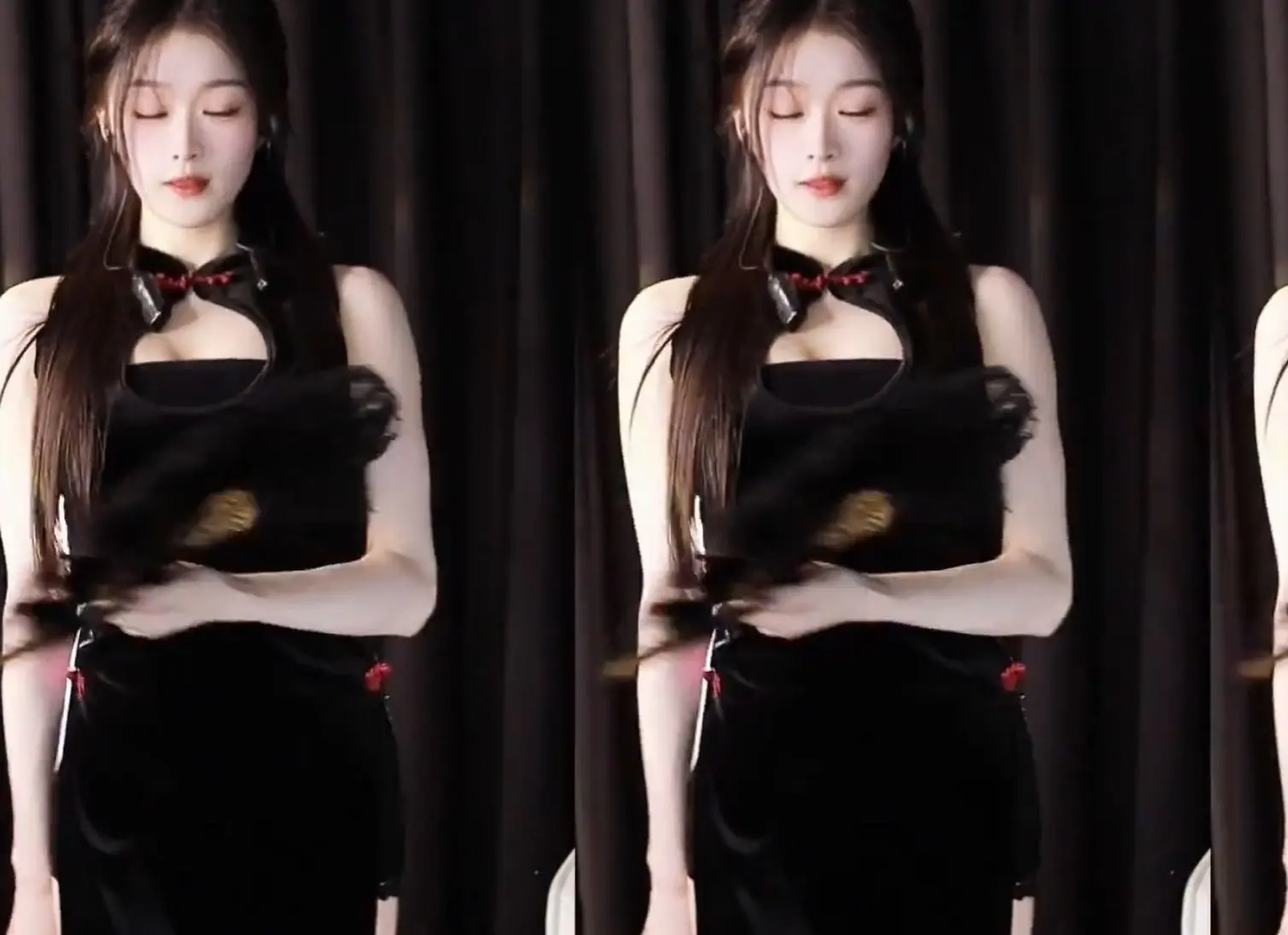 旗袍两边开叉方便做运动吗?看完你就知道了