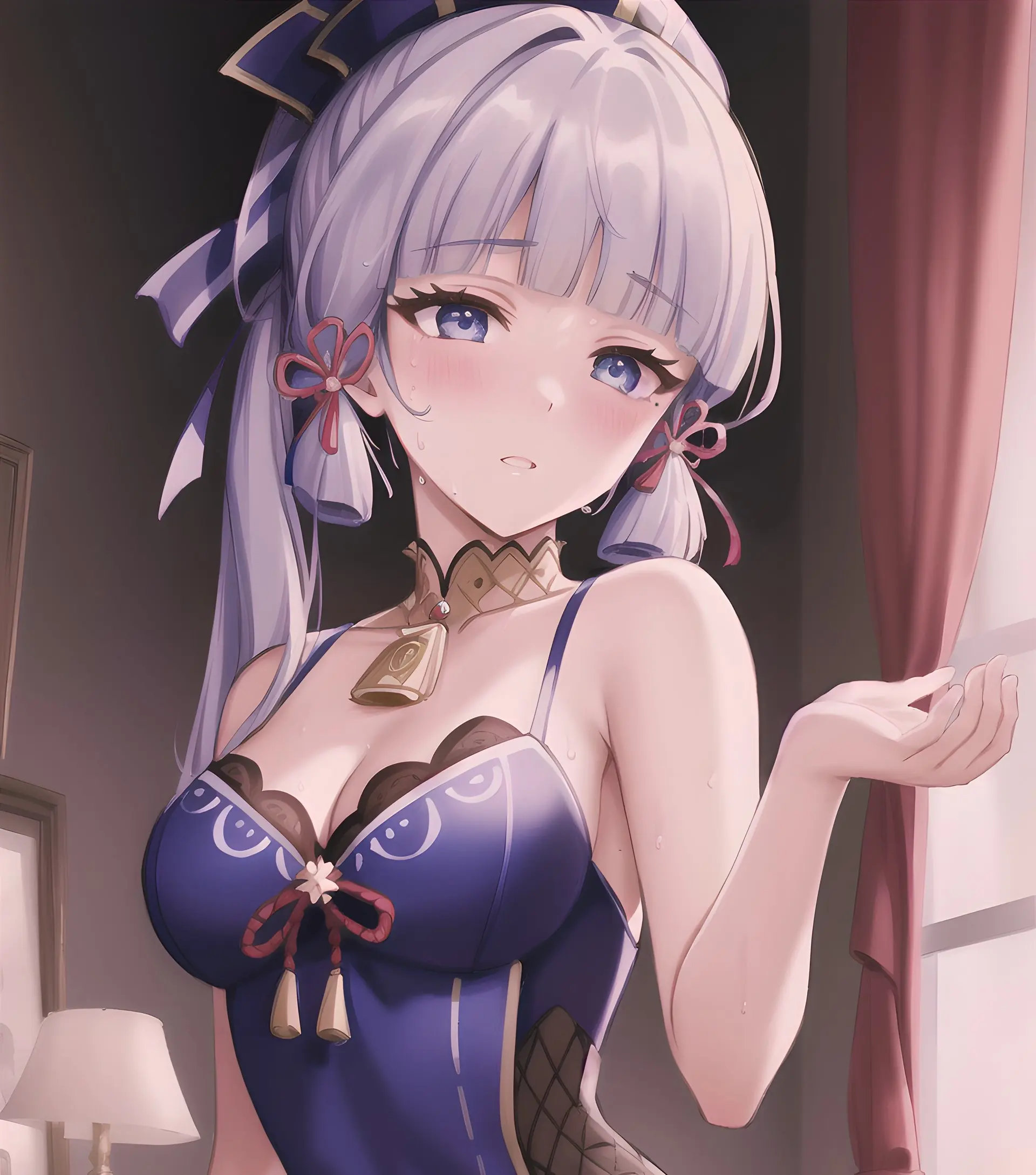 原神神里绫华的乳液狂飙图片,动漫人物开襟乳液狂飙是什么漫画