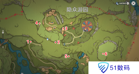 原神隐众游园绮光彩灯解密攻略 隐众游园绮光彩灯位置大全[多图]图片1