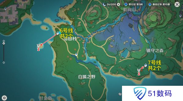 原神丘丘萨满收集汇总 丘丘萨满分布图及速刷路线[多图]图片6